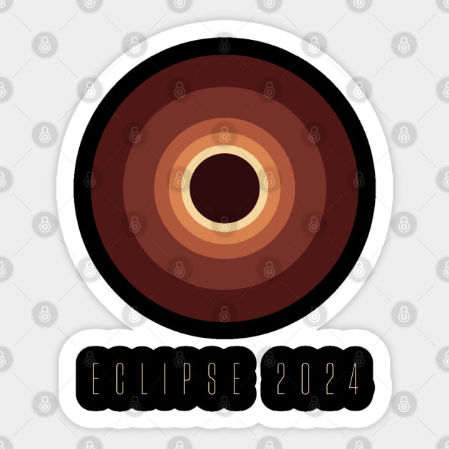 Eclipse 2024 Astronomy Physics Science Eclipse 2024 Sticker